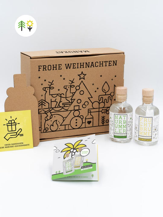 MANUKAT GIN DUO + »FROHE WEIHNACHTEN« GESCHENKBOX