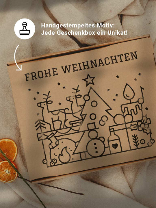 FRUCHTBRUMME GIN + »FROHE WEIHNACHTEN« GESCHENKBOX