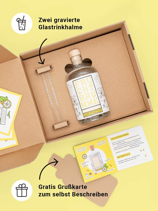 FRUCHTBRUMME GIN + »FROHE WEIHNACHTEN« GESCHENKBOX