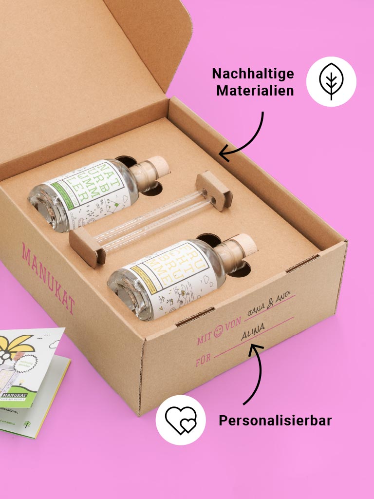 MANUKAT GIN DUO + »FRIENDS & FAMILY« GESCHENKBOX | PINK