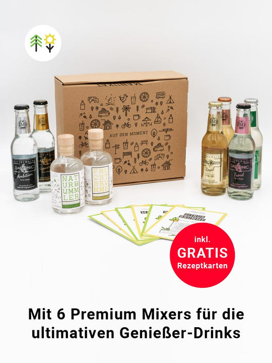 MANUKAT GIN DUO + »MOMENTE« GESCHENKBOX | SCHWARZ