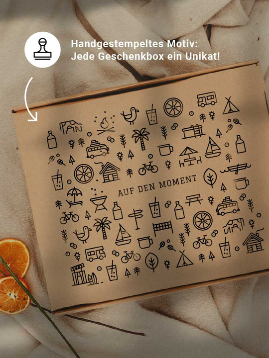 NATURBUMMLER GIN + »MOMENTE« GESCHENKBOX | SCHWARZ