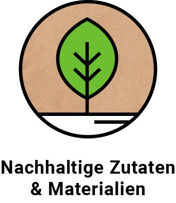 Manukat Mehrwert Icon Nachhaltige Zutaten und Materialien